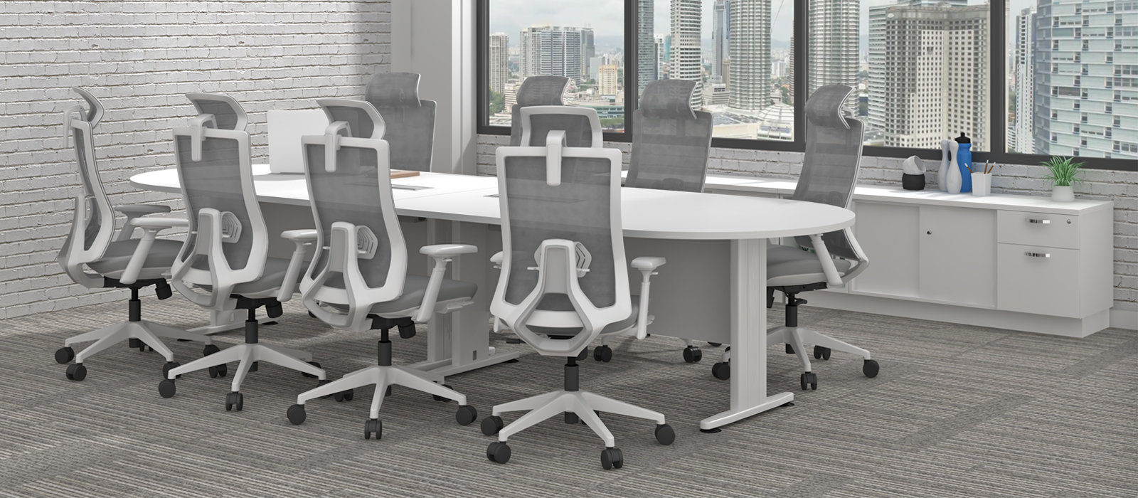 Workaholic™-Hive-Series-oval-shape-conference-table
