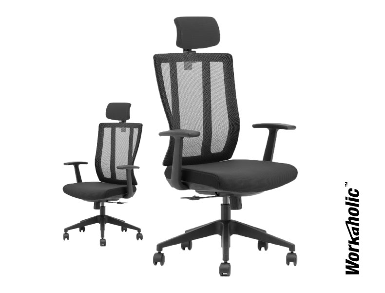 Workaholc™-i-Hyper-Mesh-Seating-Ergonomic-Chair-Slanted-Front-View