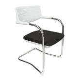 Myron Series White Visitor Chair