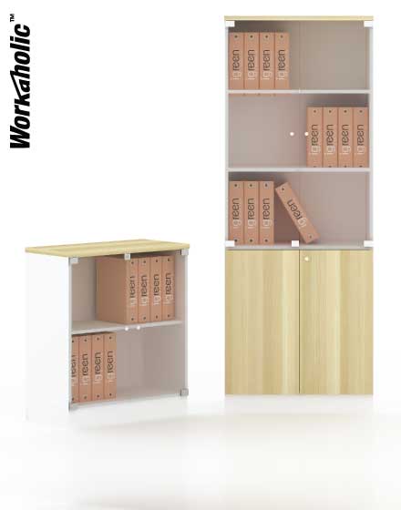 Wokaholic™-One-Series-Half-Glass-Swing-Door-Cabinet