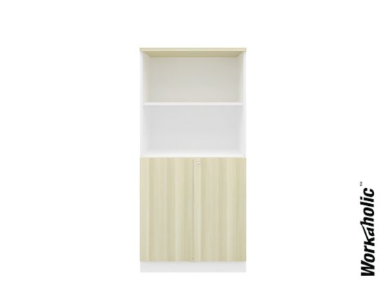 Workaholic™ 1710H Medium Cabinet Swing Door+ Open Shelf