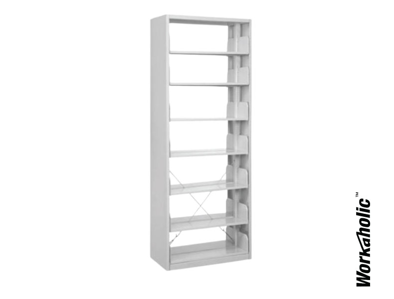 Workaholic™ Steel Storage 7 Level Library Shelf With Frame