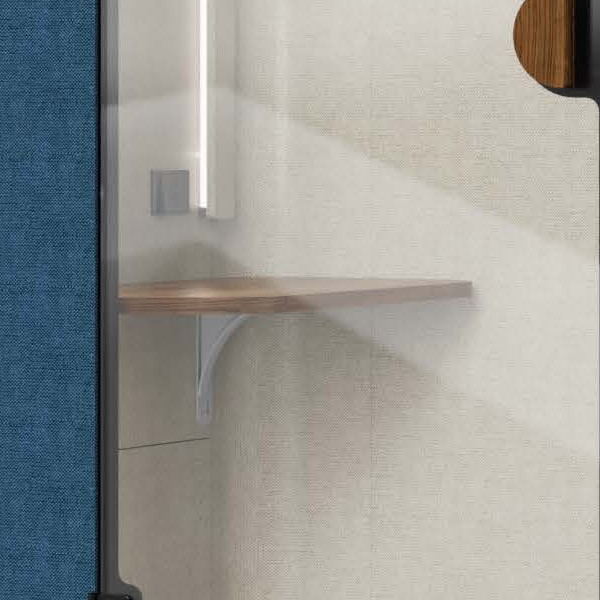 Flexibay Pod M1 built-in 920 x 450 mm timber desk
