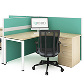 45mm partition-L shape with fixed pedestal_163x163