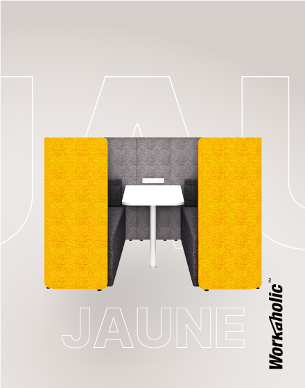 Workaholic™-Jaune-Seating-Booth